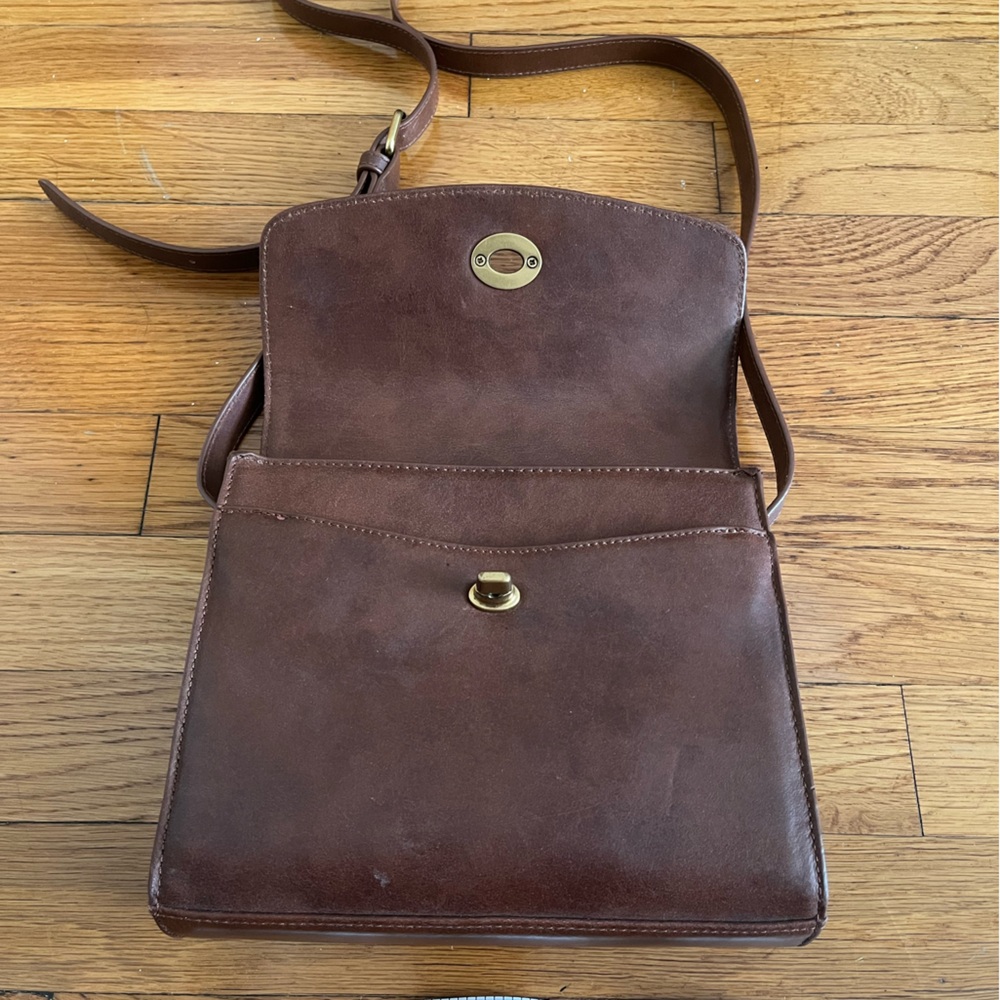 Brandy Melville Brown Leather Women’s Bag - Picture 5 of 7
